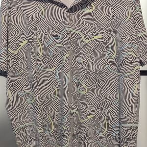 Abstract Patterned Sunday Swagger Golf Shirt